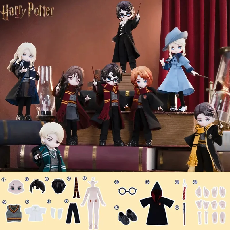 

New Harry Potter 1/12 Scale Bjd Dolls Blind Box Action Figure Articulated Collectible Ornament Toy For Anime Fans Birthday Gifts