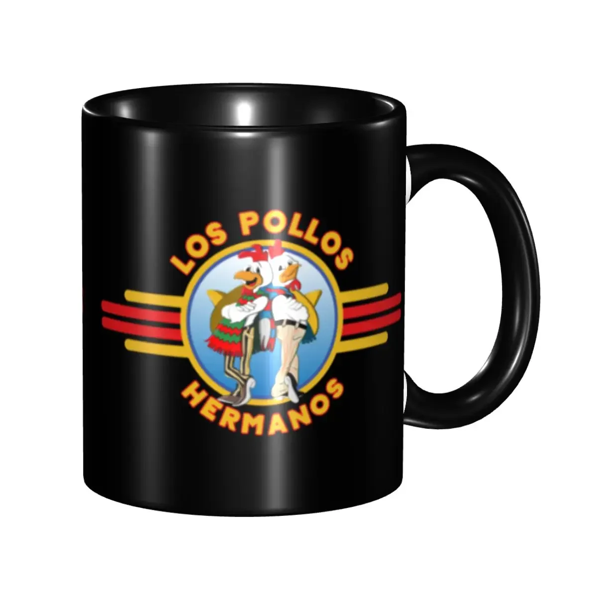 DIY Los Pollos Hermanos Ceramic Mug Customized Breaking Chicken Brothers Bad Coffee Cup Creative Gift