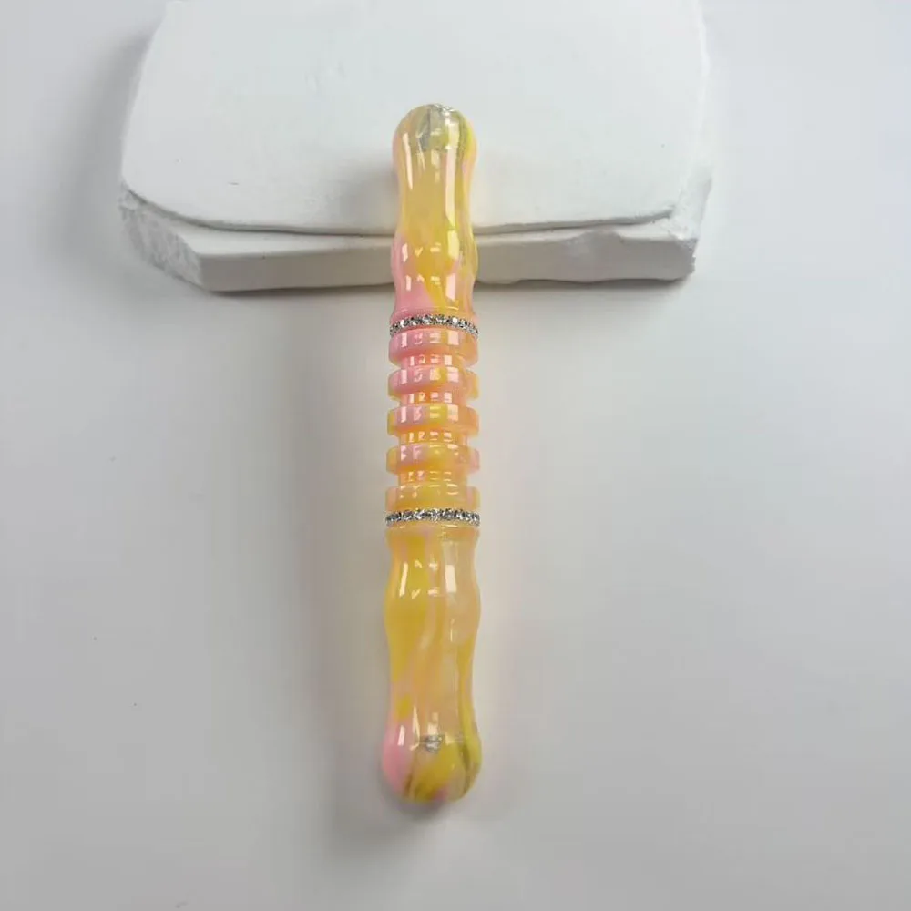 nuevo-boligrafo-de-resina-estilo-coral-para-pintar-con-diamantes-mango-ergonomico-de-agarre-comodo-en-mezcla-de-amarillo-y-rosa-con-decoracion-de-pedreria-herramienta-para-bordado-con-diamantes