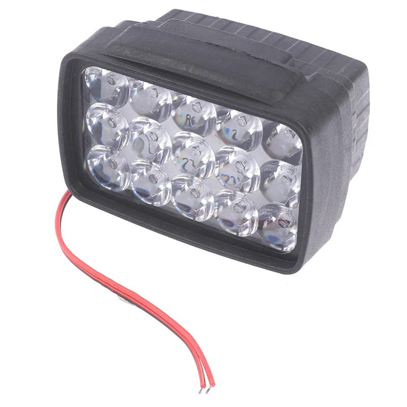 Motorcycle Headlight Spot Light 15 LED 1000LM For Motos ATV Scooter Lighting