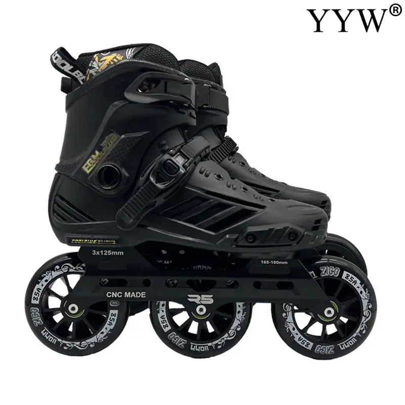 

3 Same Wheels Inline Roller Skates Speeding Skating Outdoor Blade Adult Women Men ABEC-5 Hardness 85A Skating Shoes Sidewalk New