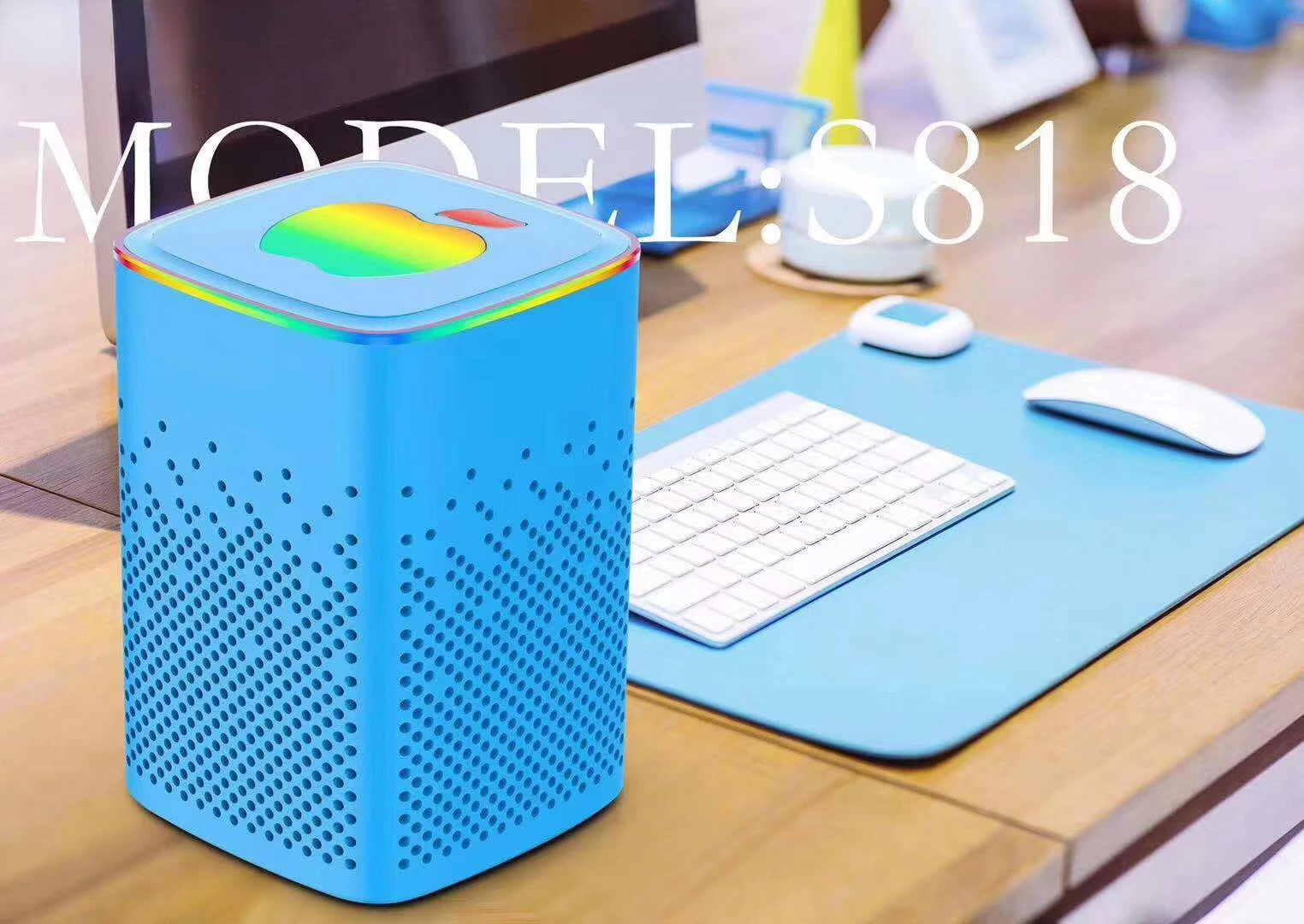 818 Wireless Bluetooth Speaker Outdoor Light Card Insertion Creative Gift Subwoofer Audio