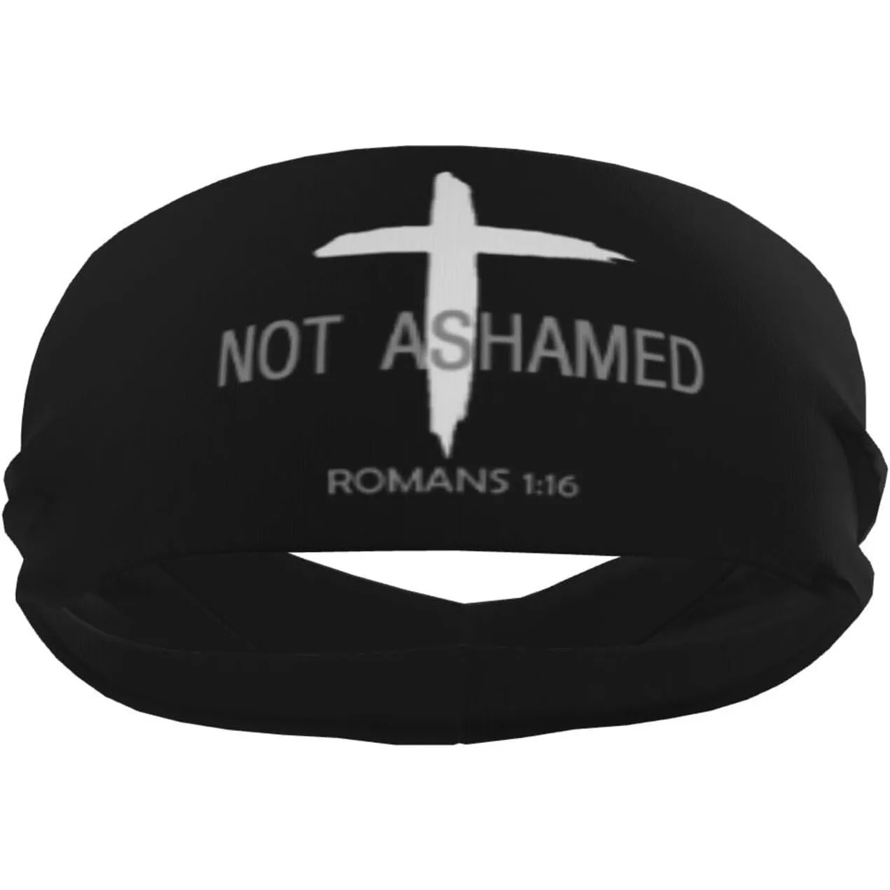 

Спортивные повязки на голову для мужчин и женщин с христианской символикой Иисуса и цитатой из Римских посланий 1:16, влагоотводящие, для тренировок, повязка от пота