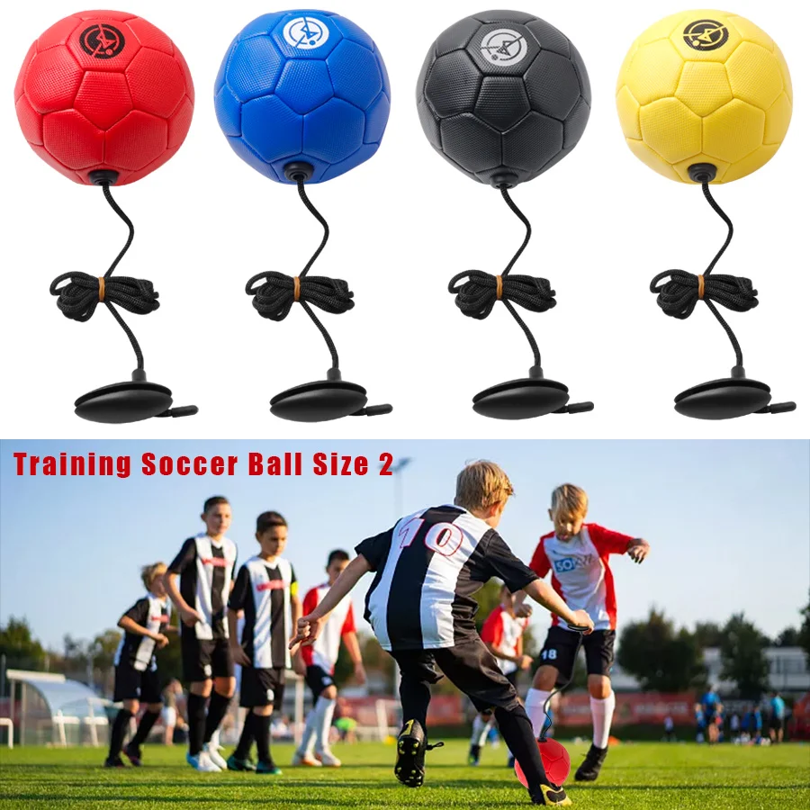 Football training ball Kick  TPU Size 2Rope Touch Solo Kick with String Beginner  Ball Kick Soccer Practice Belt fast shipping