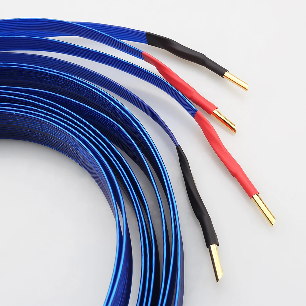 Dây Tín Hiệu Nordost Xanh Thiên Thanh Cáp Loa Bạc OFC Loa Dây Dẹt Hifi Cáp Âm Thanh Audiophile Cáp Cho Khuếch Đại DVD CD