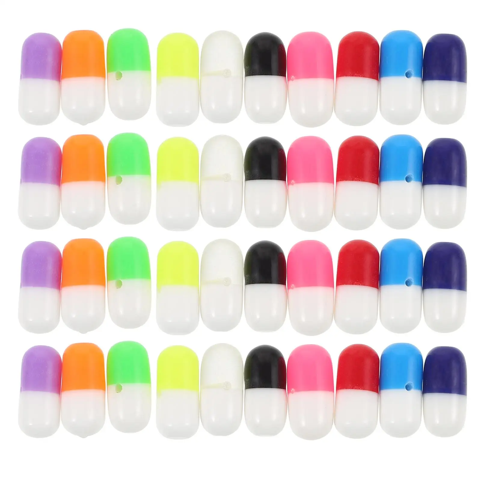 

100 Pcs Ear Accessories DIY Resin Earrings Parts Small Beads Supplies Hollow Pill Capsules Jewelry Making Craft Gifts