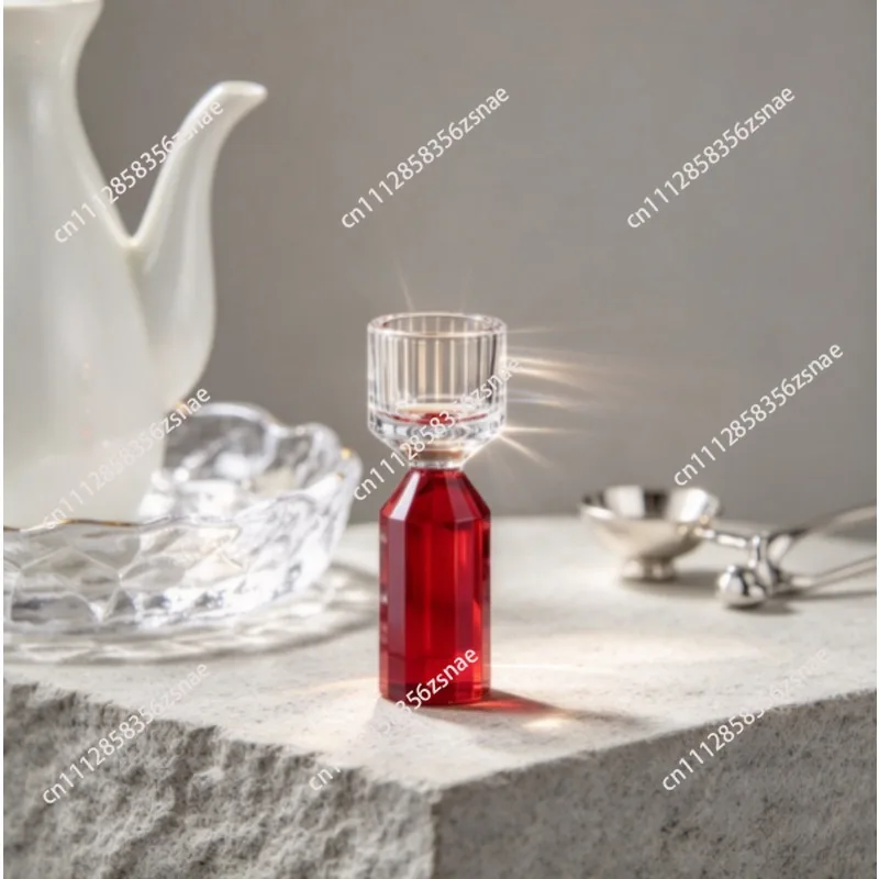 Crystal cup, vertical grain wine divider, spirits cup, one-sip glass, crystal glass small wine cup, fruit cup