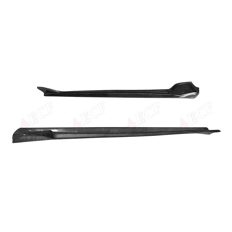 For Toyota Supra GR A90 A91 MK5 Carbon fiber Side Skirts Extensions Lip Flaps Apron Side Door Bumper Splitters Body Kit