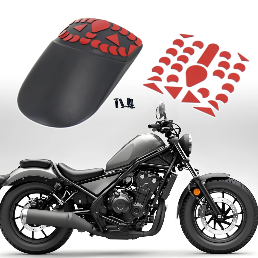 For Honda REBEL CMX1100 2021 2022 Motorcycle accessory Front Fender Mudguard Mud Flaps Black Fender Extension Plate