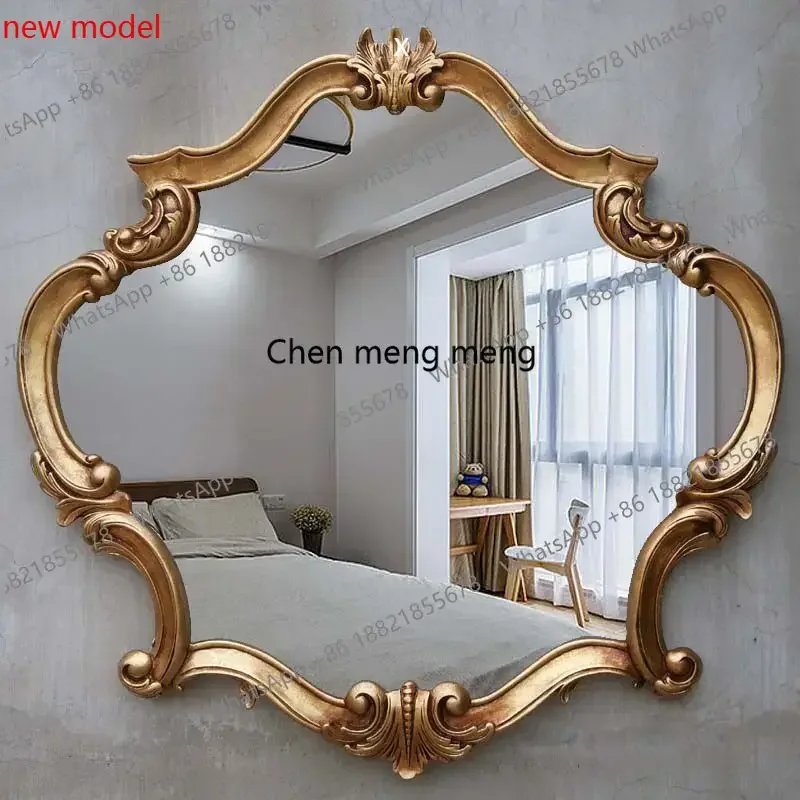 N138European bathroom mirror Nordic, entrance decorative mirror, vanity sink, makeup and beauty mirror