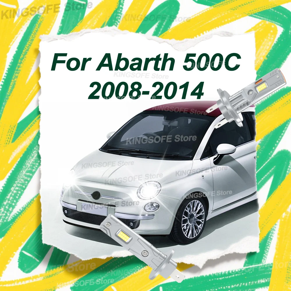 

2/4 шт. 30000LM светодиодные лампы для фар 6000K лампы для Abarth 500C 2008 2009 2010 2011 2012 2013 2014