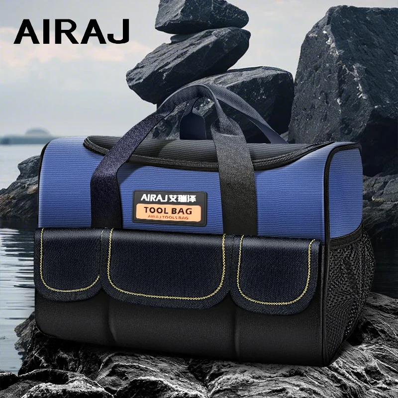 AIRAJ Multifunctional Tool Bag Multi Pockets  Large Capacity Oxford Cloth Waterproof Portable Tool Organizer Electrician Tools