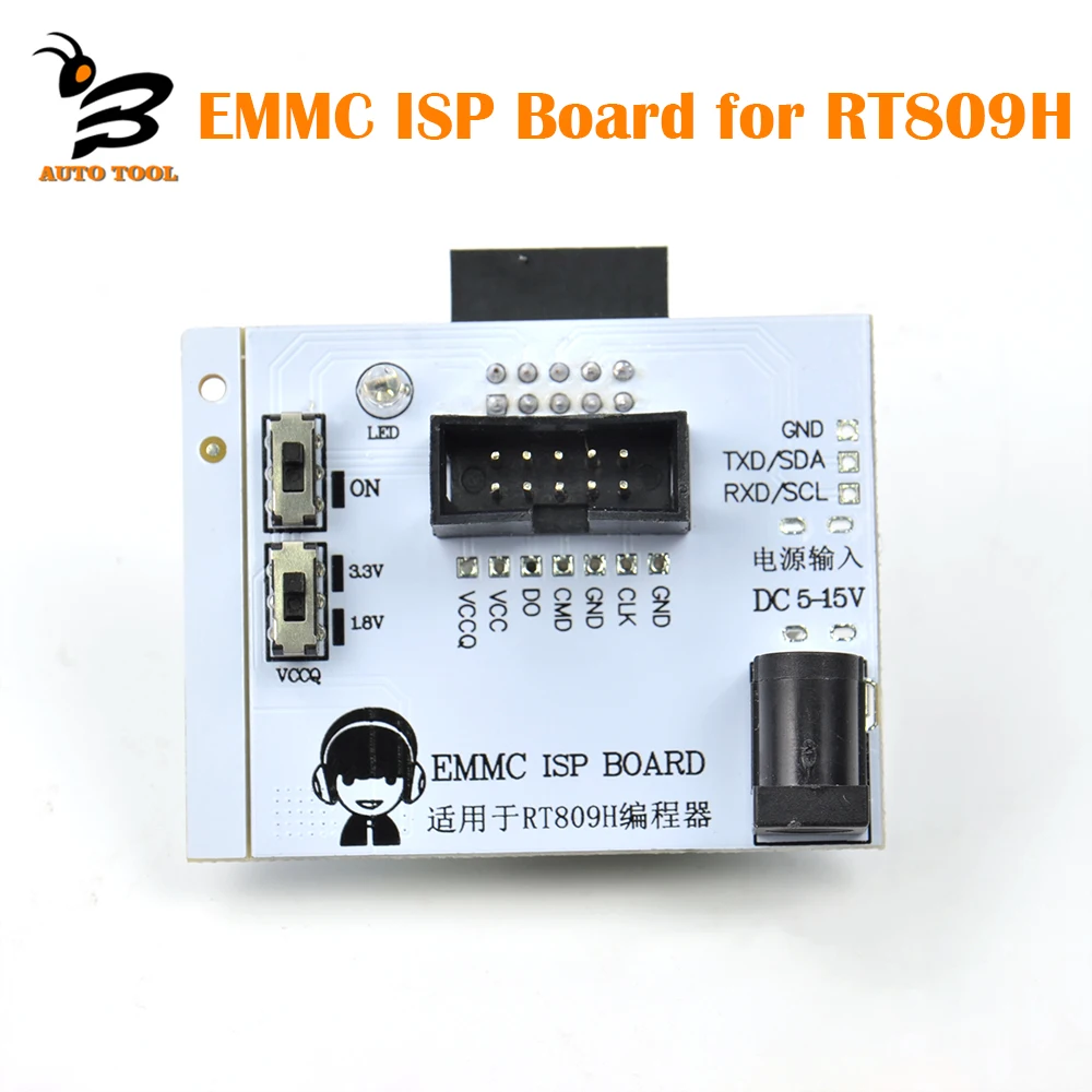 

Customized EMMC ISP Board for RT809H Programmer EMMC Adapter Test Clip Online Fast Writing Reading Speed Calculator Chips