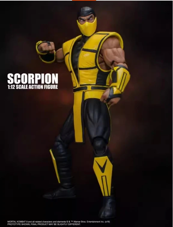【Оригинал】Storm Collectibles Mortal Kombat масштаб 1:12 Скорпион - желтый ниндзя, обычные и кровоошенные версии, набор моделей, аниме-игрушки