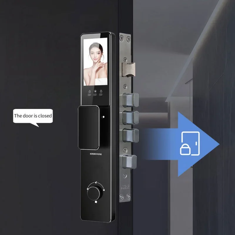 New Outdoor Electronic WiFi Lock Tuya TTlock Waterproof Smart Door Security Fingerprint Face Recognition Memory Card Cloud Grade