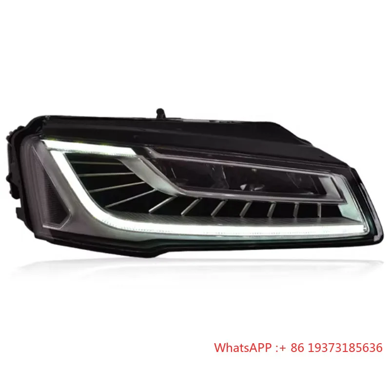 For Audi A8 Headlights 2014 2015 2016 2017 A8L Modified DRL Headlight Assembly Car Parts Car Light Emitting Diode Headlights