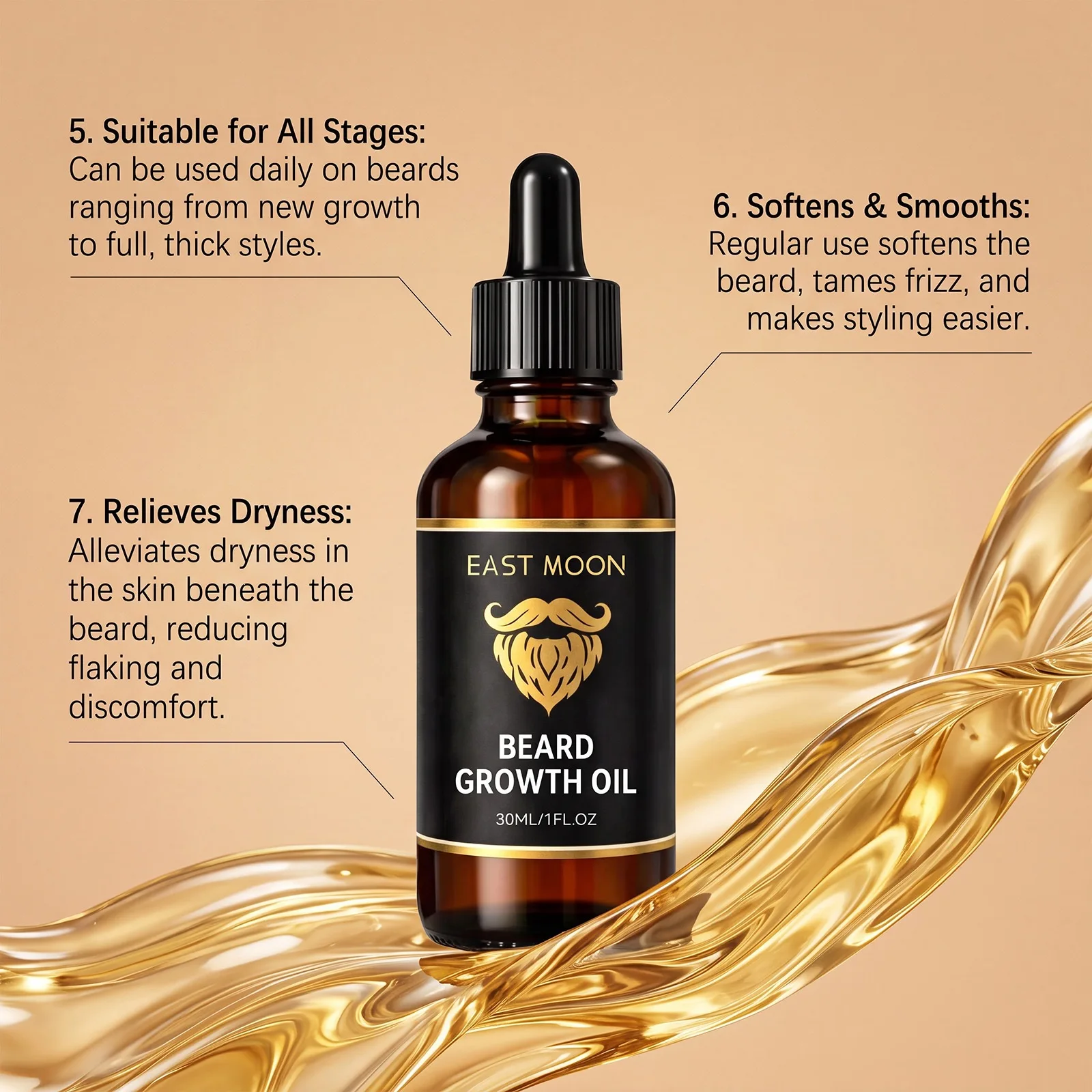 East Moon Beard Growth Oil For - Men'S Grooming Tonic 评论和价格