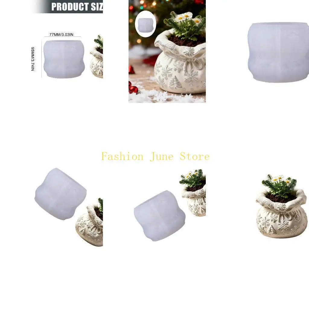 N5KA Flexible Silicone Planter Mold For Lucky Bag Containers Making