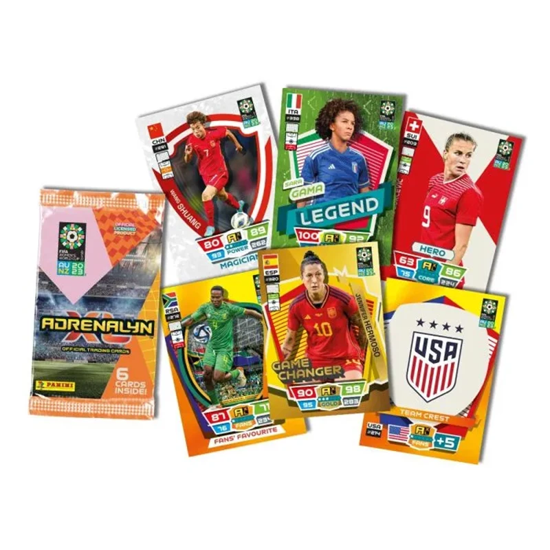 Panini 2023 Women's World Cup Adrenalyn XL Box Offical Trading Football Stars Cards Game Collection Cards Birthday Gift