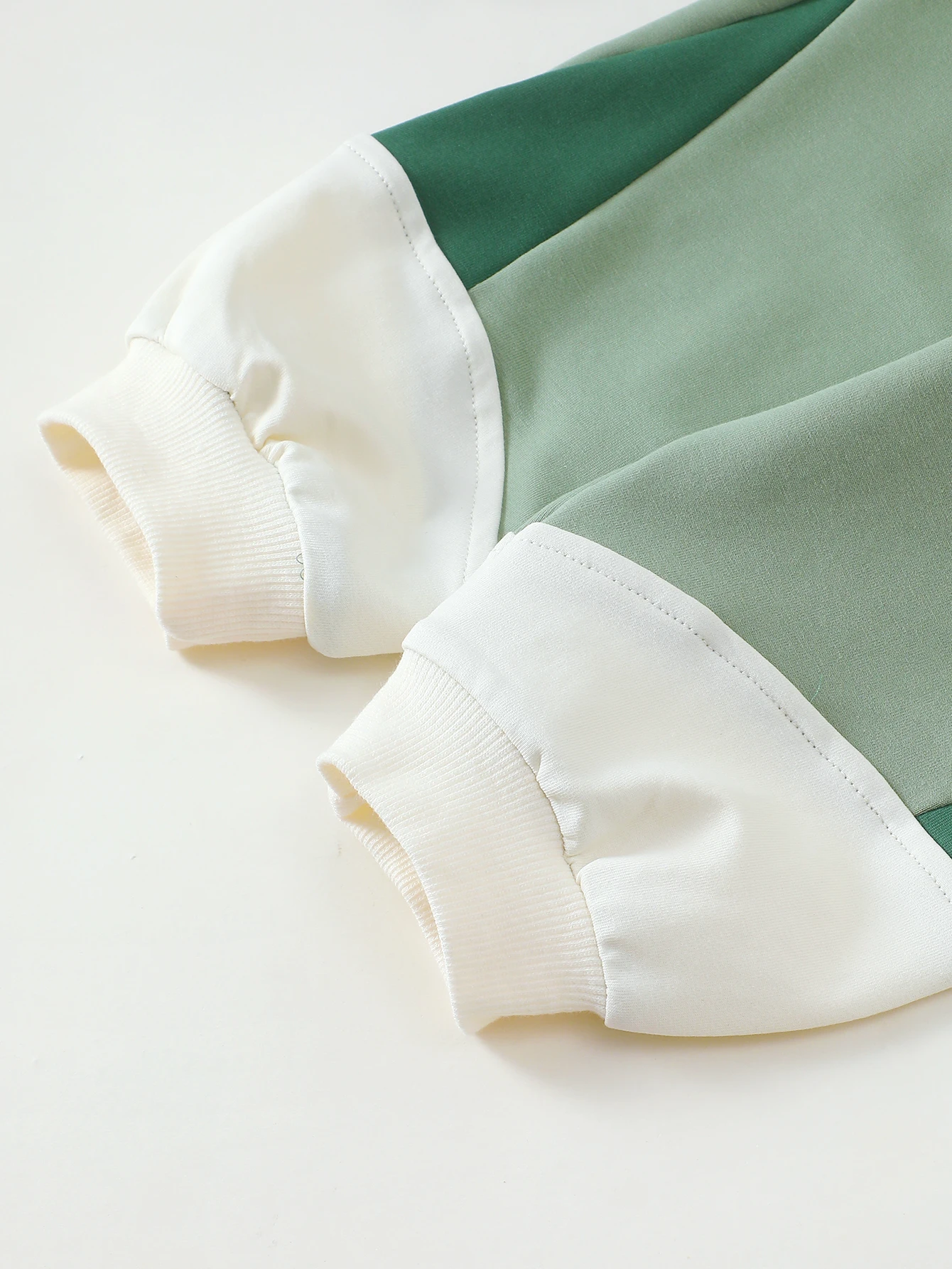 Kleinkind Jungen Frühling Herbst Hoodie Hosen Set Farbblock Langarm Baumwolle Anzug für Kinder Kleinkind Kleidung – Detail 6