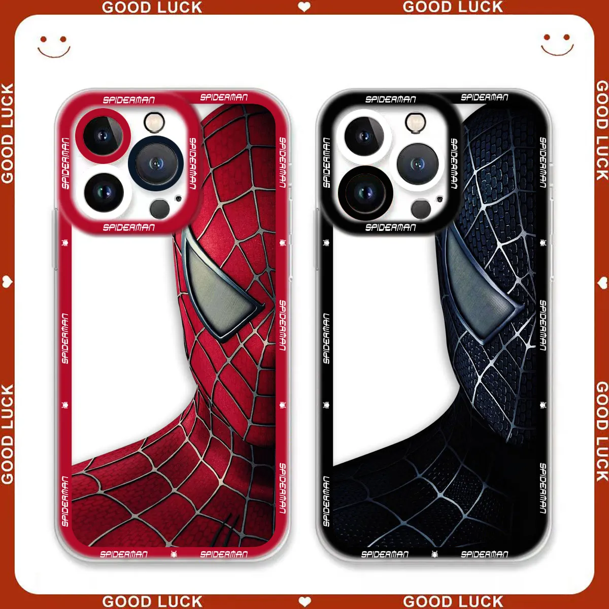 

Marvel Iron Spider Man Face Cover Angel Eyes Phone Case For Xiaomi POCO X5 X4 X3 NFC GT M4 M3 11 11T PRO LITE NE 5G Case Shell