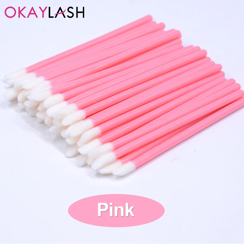 Okaylash Einweg-Glitzer-Lipgloss-Bürste, Wimpernverlängerung, Reinigungsbürsten, Kristall-Lippenstift-Applikatoren, Reiniger, Make-up-Tools