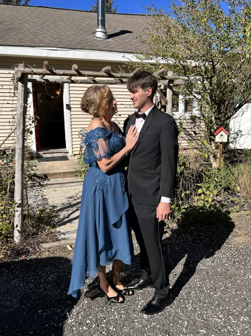 فستان شيفون مطوي بأكمام كشكشة للنساء ، فستان حفلة مسائية رسمي ، فساتين زفاف ، أم العروس ، زينة دانتيل