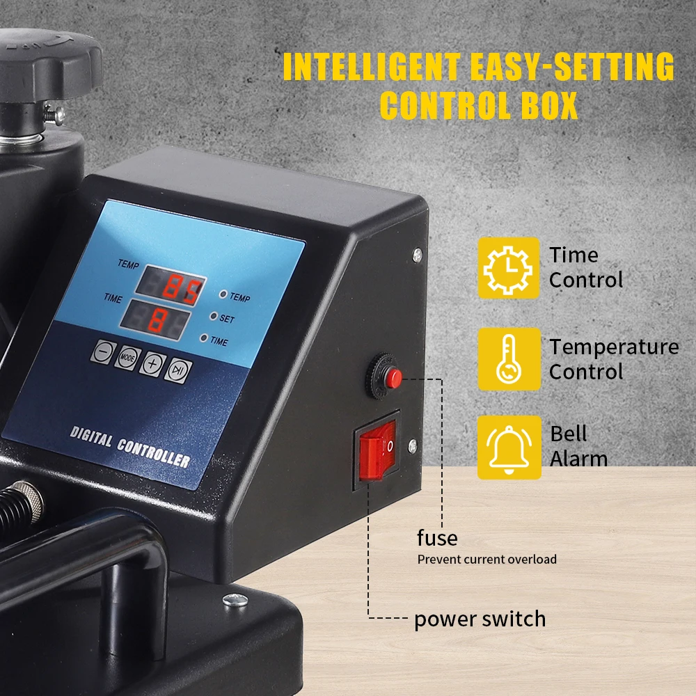 12*15 بوصة 8 في 1 كومبو آلة الصحافة الحرارة طابعة التسامي 2D آلة نقل الحرارة لغطاء القدح لوحة بلايز CE المعتمدة