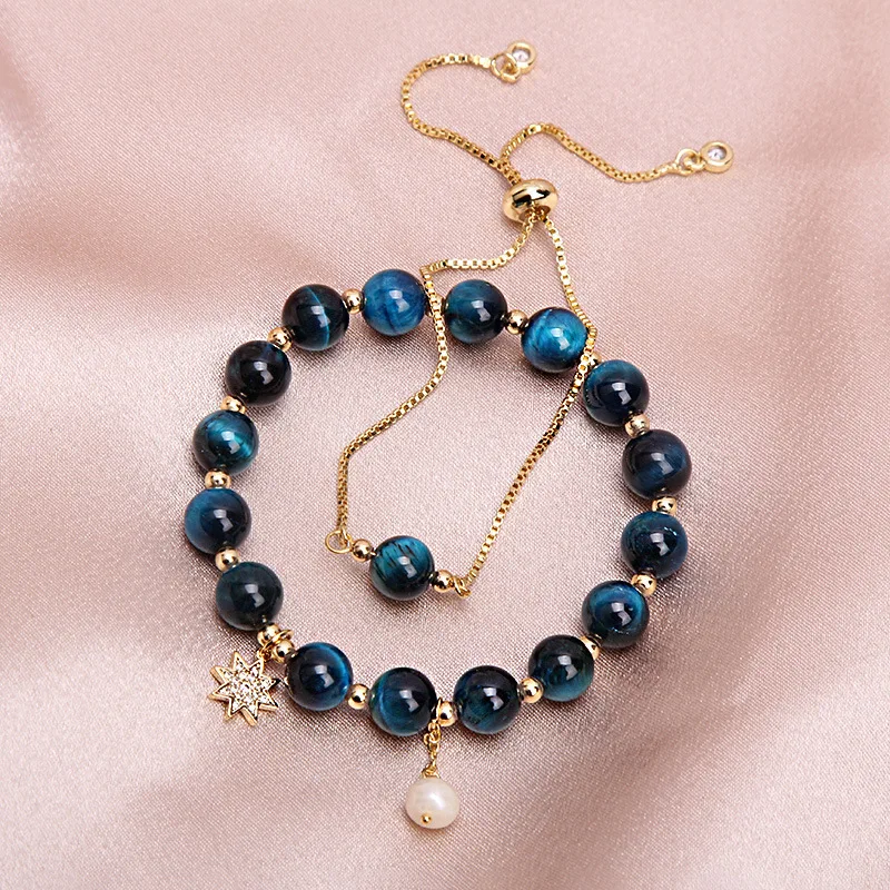 

Дизайнерский синий кианитовый стиль, роскошный нишевый браслет ручной работы для женщин, студентов или лучших подарков другу, роскошный