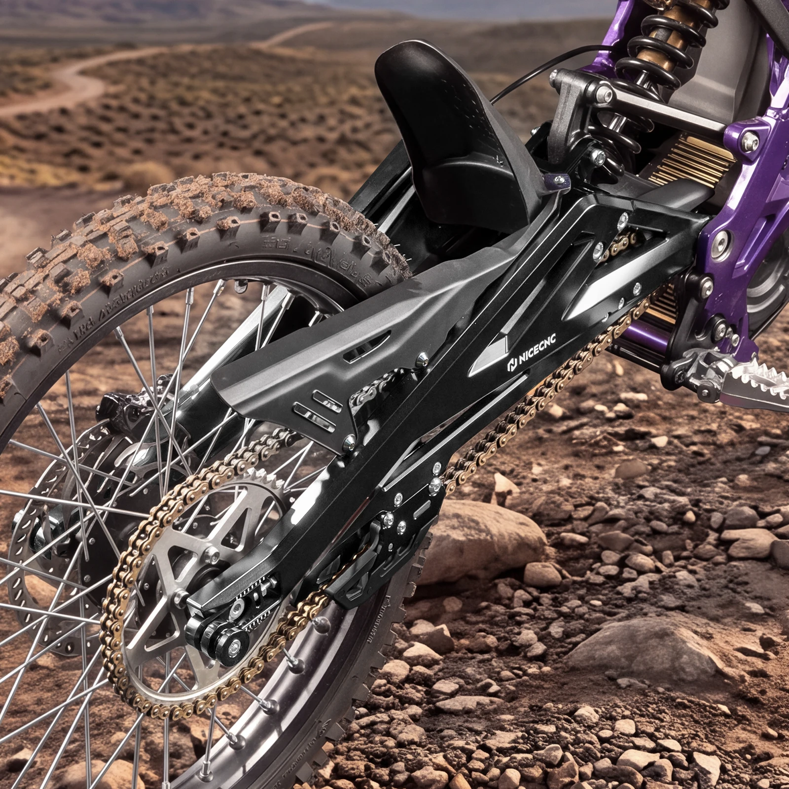NICECNC For 2026 2025 2024 2023 Surron Light Bee X S L1E Electric Bike For Surron Segway X160 X260 100mm Extended Rear Swingarm