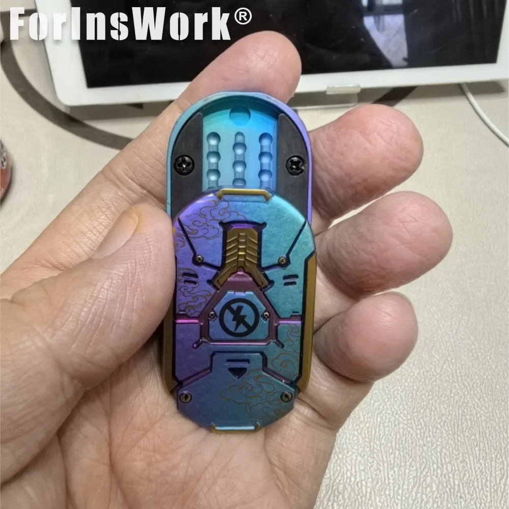 Hero Dharma Titan Farbe Push Slider Antistress Erwachsene Spielzeug Sensorischen Spielzeug Für Autismus Hand Spinner Büro Schreibtisch Zubehör
