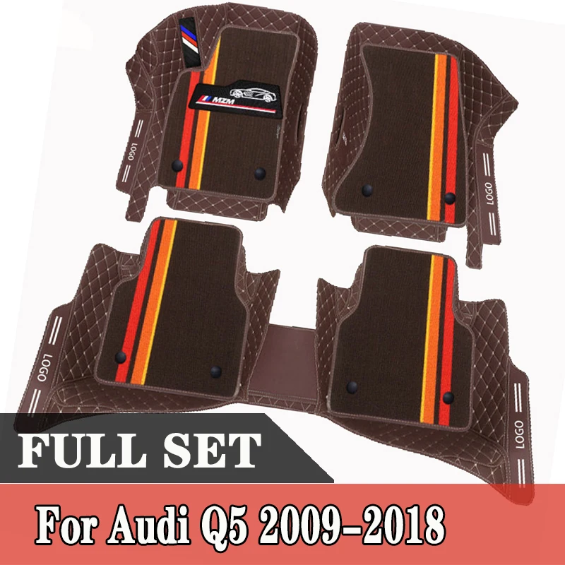 Car Floor Mats For Audi Q5 2018-2009 Auto Interior Accessories Carpets Custom Waterproof Leather Rugs