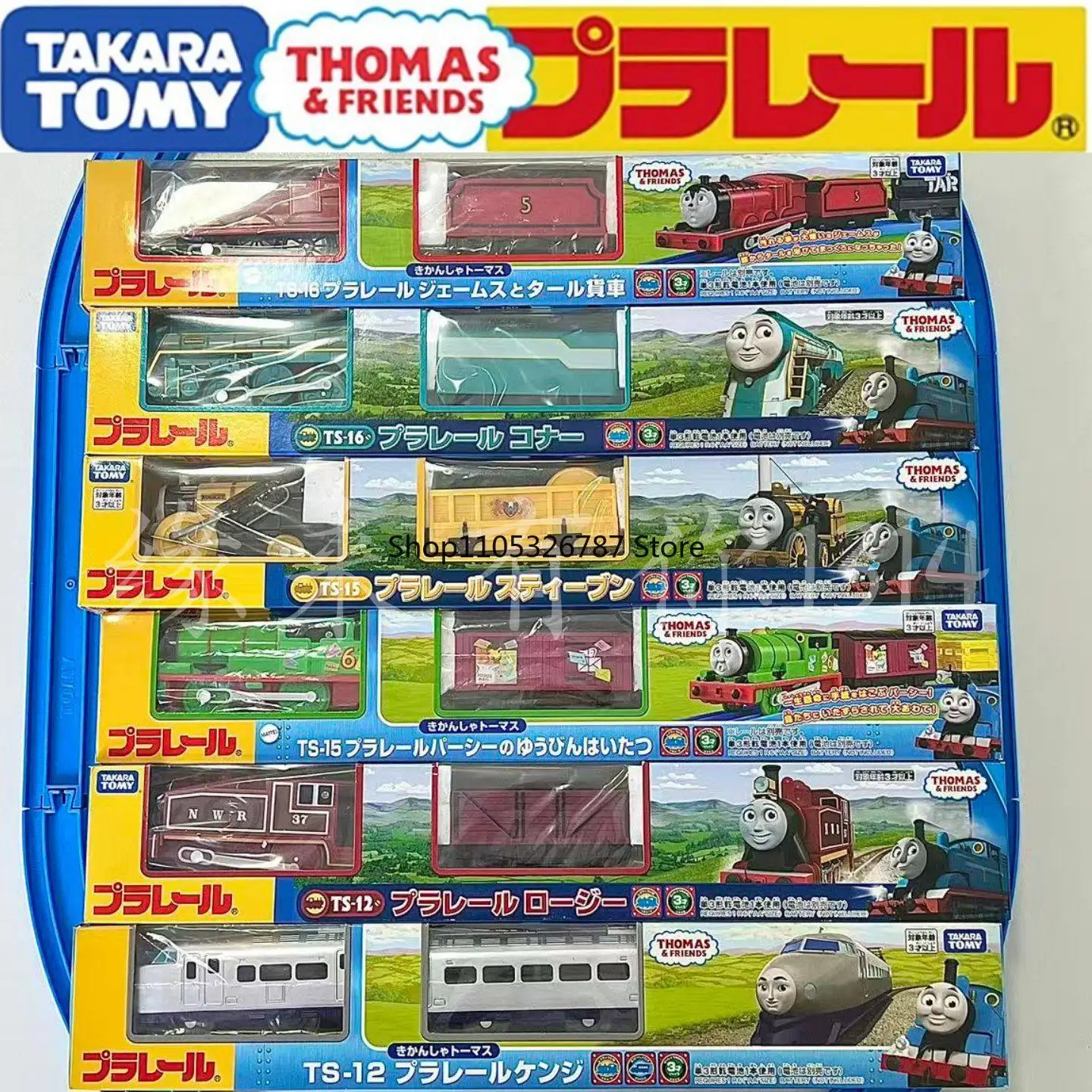 Authentique ensemble de trains électriques TOMY Plarail Thomas, Gordon, Hiro, Connor, Percy, James Trackmaster, jouets pour enfants en stock