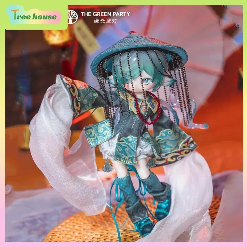 

In Stock Original Penny's Box Anime Figurine Peach Branch Painting Toys Collective Desktop Ornaments Bjd Doll Halloween Gift