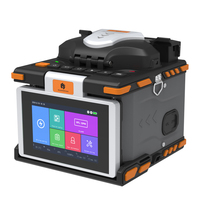 2024 New 6 motors M5 Optical Fiber Fusion Splicer Welding Machine with High precision cleaver Touch Screen VFL OPM