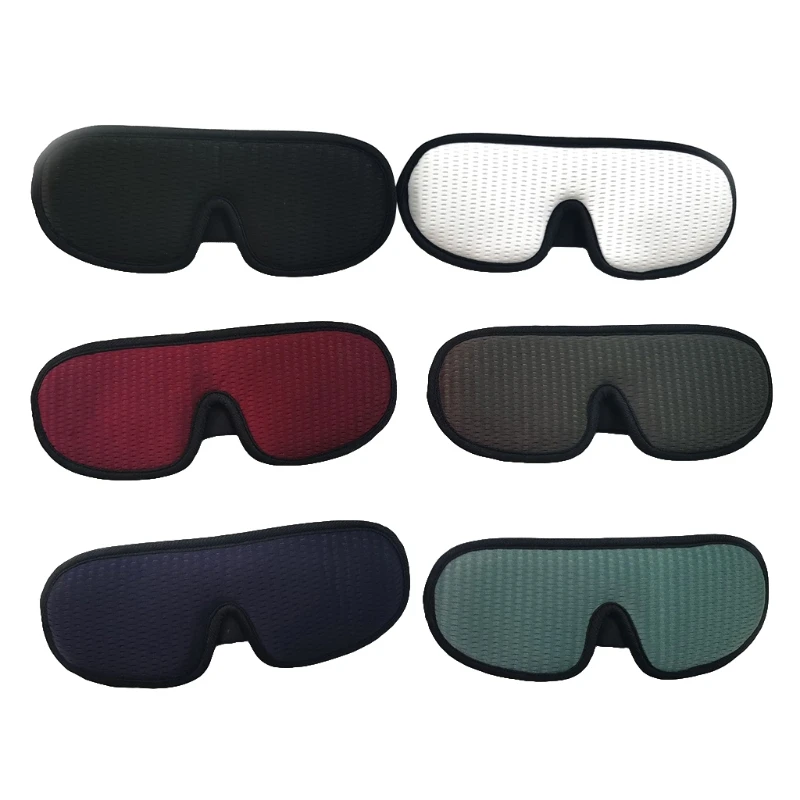 3D Contoured Sleeping Mask Blindfold Concave Molded Night Sleep Mask Block Out Light Soft Comfort Eye Shade Cover Drop Shipping