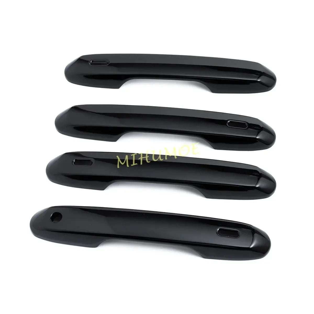 4x غطاء مقبض الباب الأسود اللامع الزخارف نمط لتويوتا جراند هايلاندر لكزس GX550 2024 2025 2026 #2