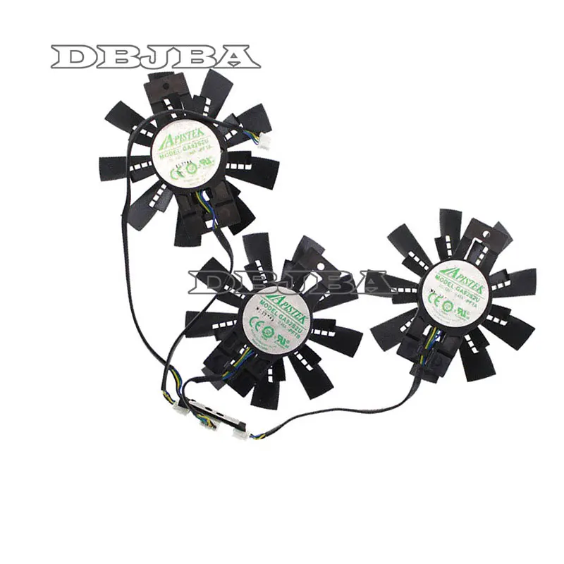 3PCS/SET COOLING Fan For ZOTAC GTX980Ti AMP 980Ti/TITANX ARCTICSTORM GA92S2U