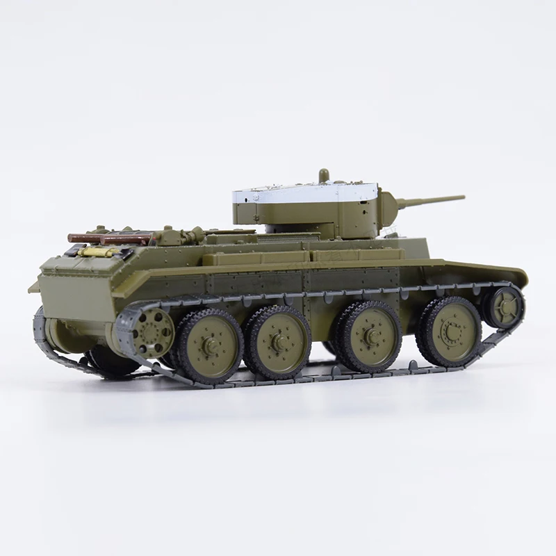 Modelo de carro Original 1:43 BT-7 soviético tipo tanque de aleación 1937 torreta barril móvil 049