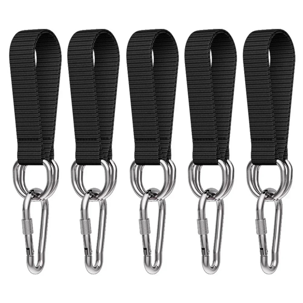 5pcs Swing Straps Multiple Sizes Nylon Strong Load-bearing Tree Swing Straps Heavy Duty Hooks Ring Hanging Gym Extension Belts