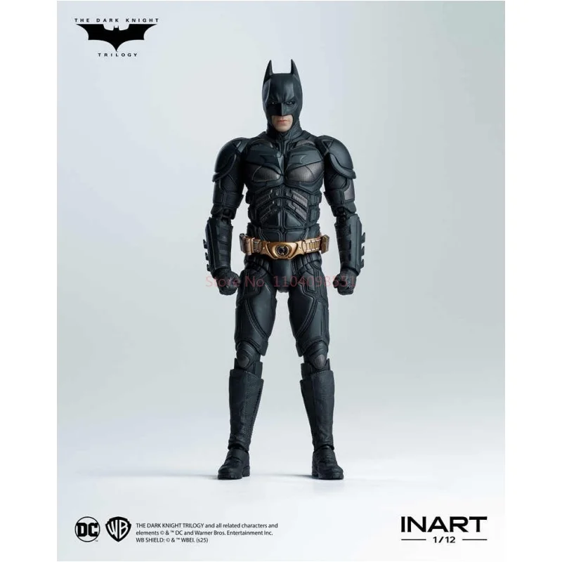 Em estoque inart 1/12 homem soldado batman cristão fardo o cavaleiro das trevas luta eterna herói coleção figura de ação modelo