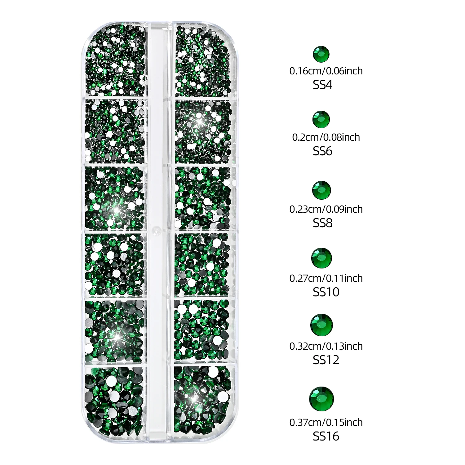 2 pudełka zielonych kryształkó – Nail Art Emerald Green recenzja i cena