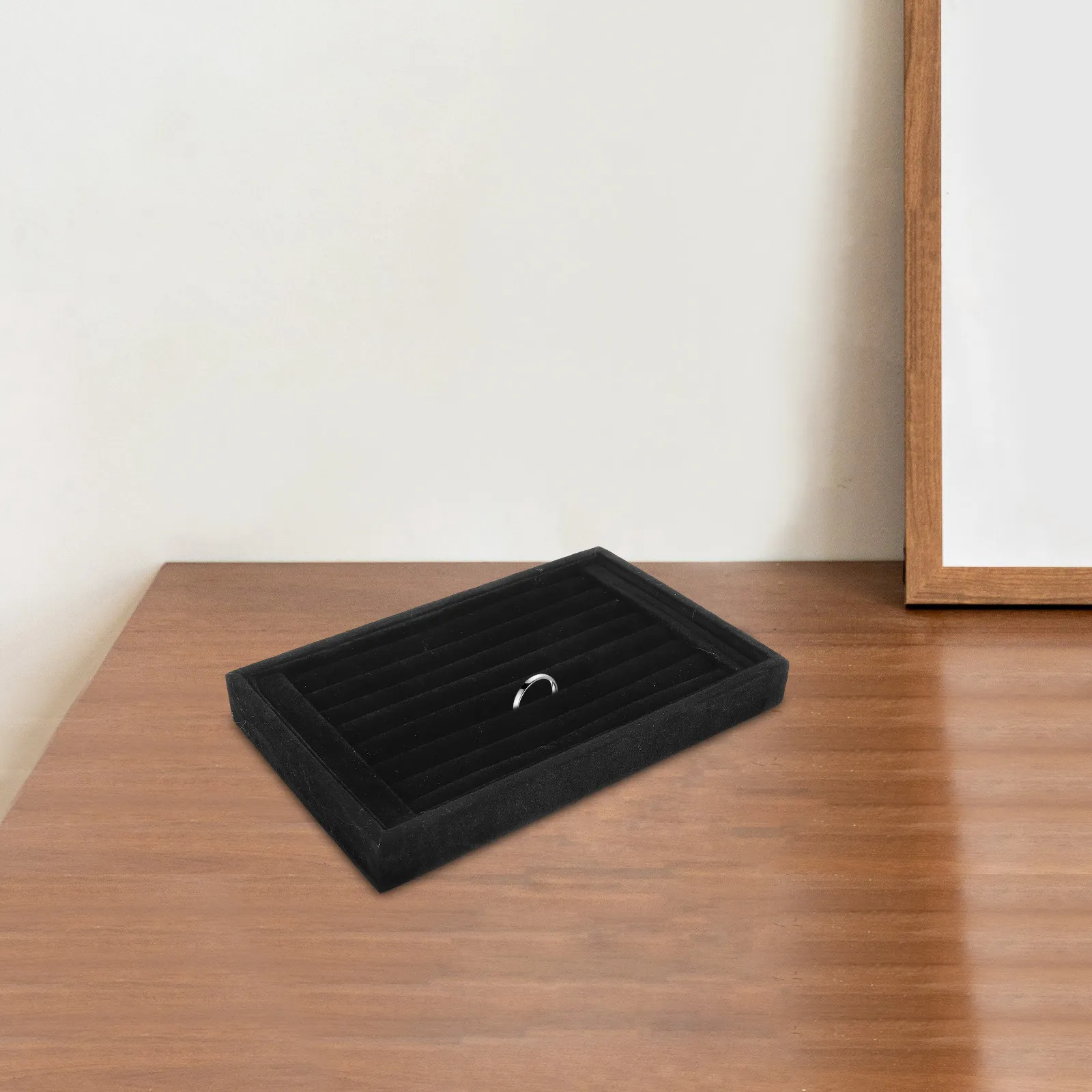 

2Pcs Jewelry Organizer Tray for Ear Studs Rings Small Compact Jewelry Storage Display Tray for Rings Earrings Organizing