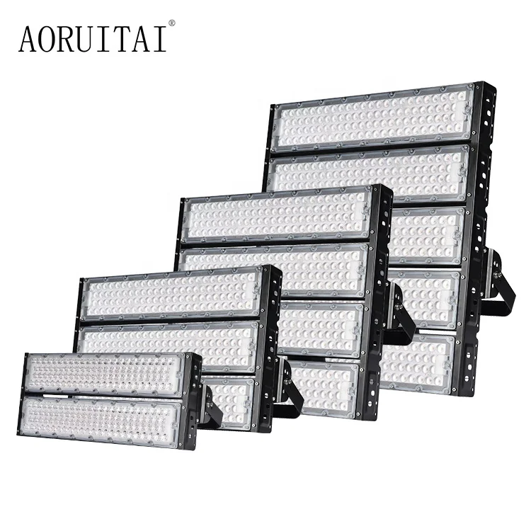 AORUITAI Die-Casting Aluminum Waterproof Ip67 Stadium Lamp Outdoor 200 400 600 800 1000 1200 W High Mast Led Flood Light