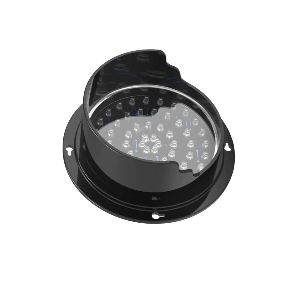 ไฟเตือนจราจร 60LED ขนาด 4.9 นิ้ว, กันน้ำและทนต่ออุณหภูมิสูง, โครงสร้างพลาสติก PC, ไฟตกแต่งรถบรรทุกและไฟคนเดินเท้า