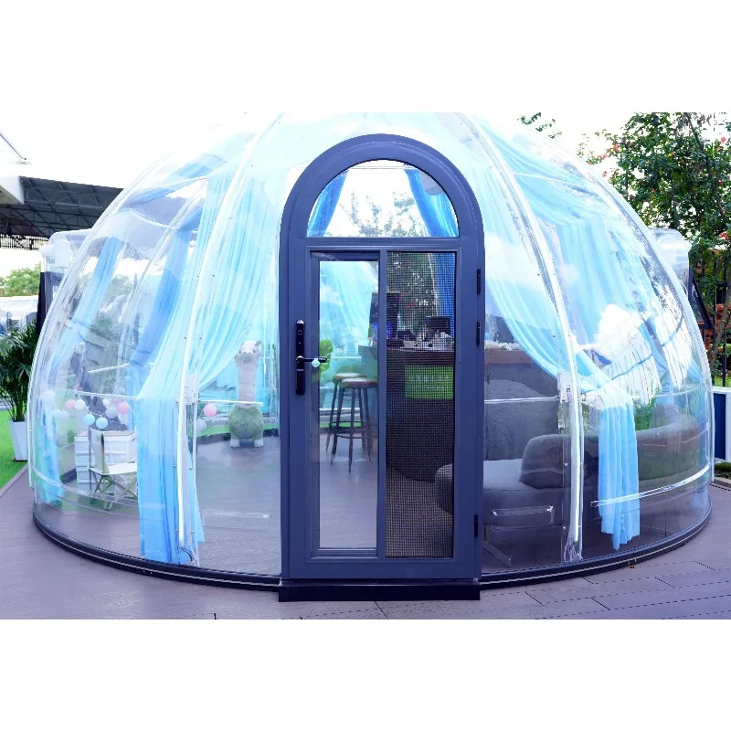 Bubble House Sunrooms Bubble Room PC Family Tent Foldable Transparent Igloo Dome Star Bubble House Capsule Round Plastic Room