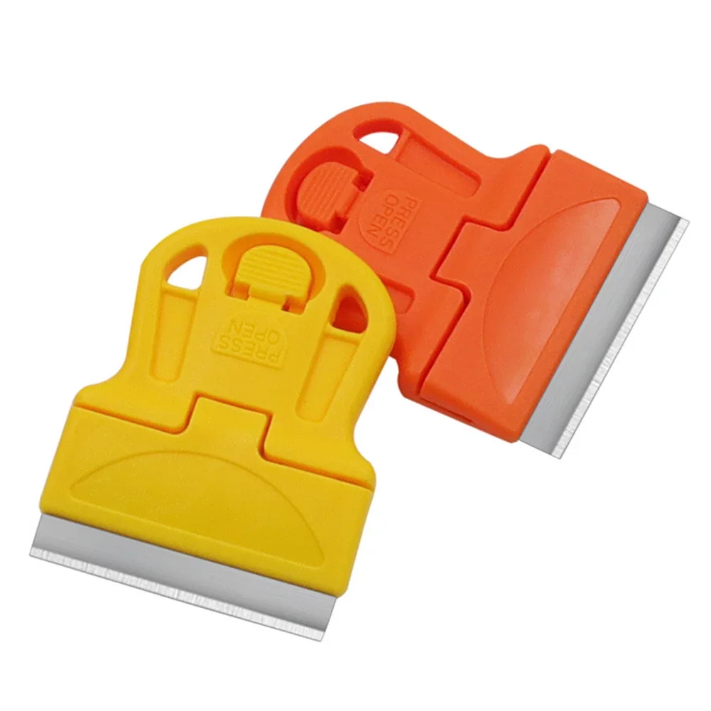 Scraper With Steel Plastic Blade One-Sided Painting Scraper Holder Handle Standard Window Tinting Scraper Tool