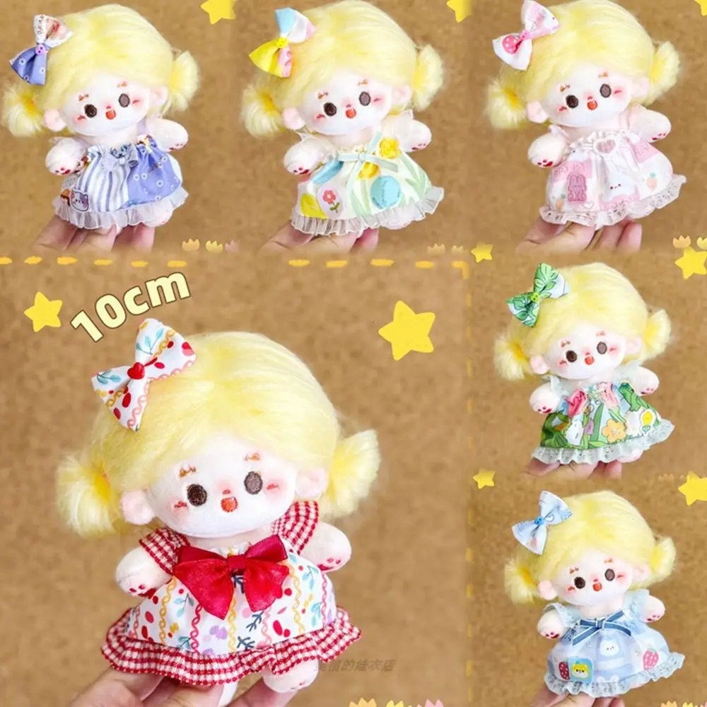 Cute 10cm Cotton Doll Doll Skirt Multiple Styles Hand-made Lolita Dress Dolls Accessories Gift Doll Clothing Children Toys