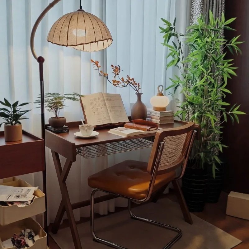 Medieval style learning small apartment workbench computer desk