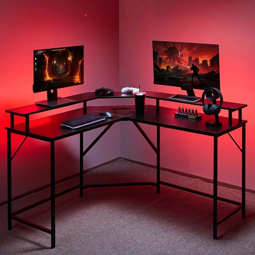 Desk Setup Corner - Biurko gamingowe w kształcie litery L